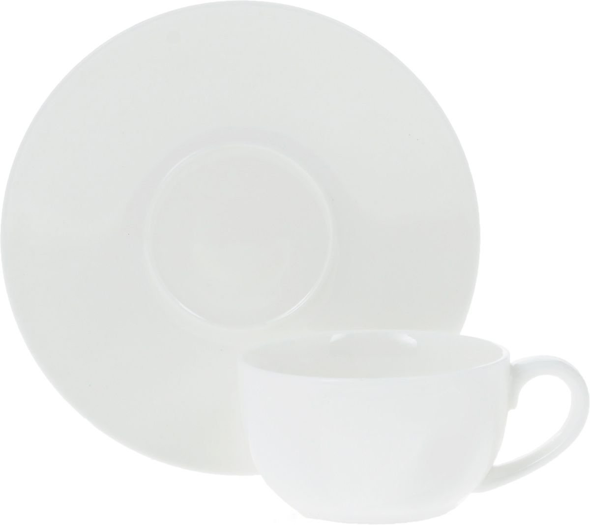 White 3 Oz | 100 Ml Coffee Cup & Saucer - Microwave & Dishwasher Safe, Goodies N Stuff