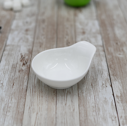 White Sauce Bowl 4" inch |3 Fl Oz | - Soup, Cereal, Salad, Pasta - Oven Safe, Dishwasher Safe, Microwave Safe - Made of Non-Toxic Healthy Porcelain, Goodies N Stuff