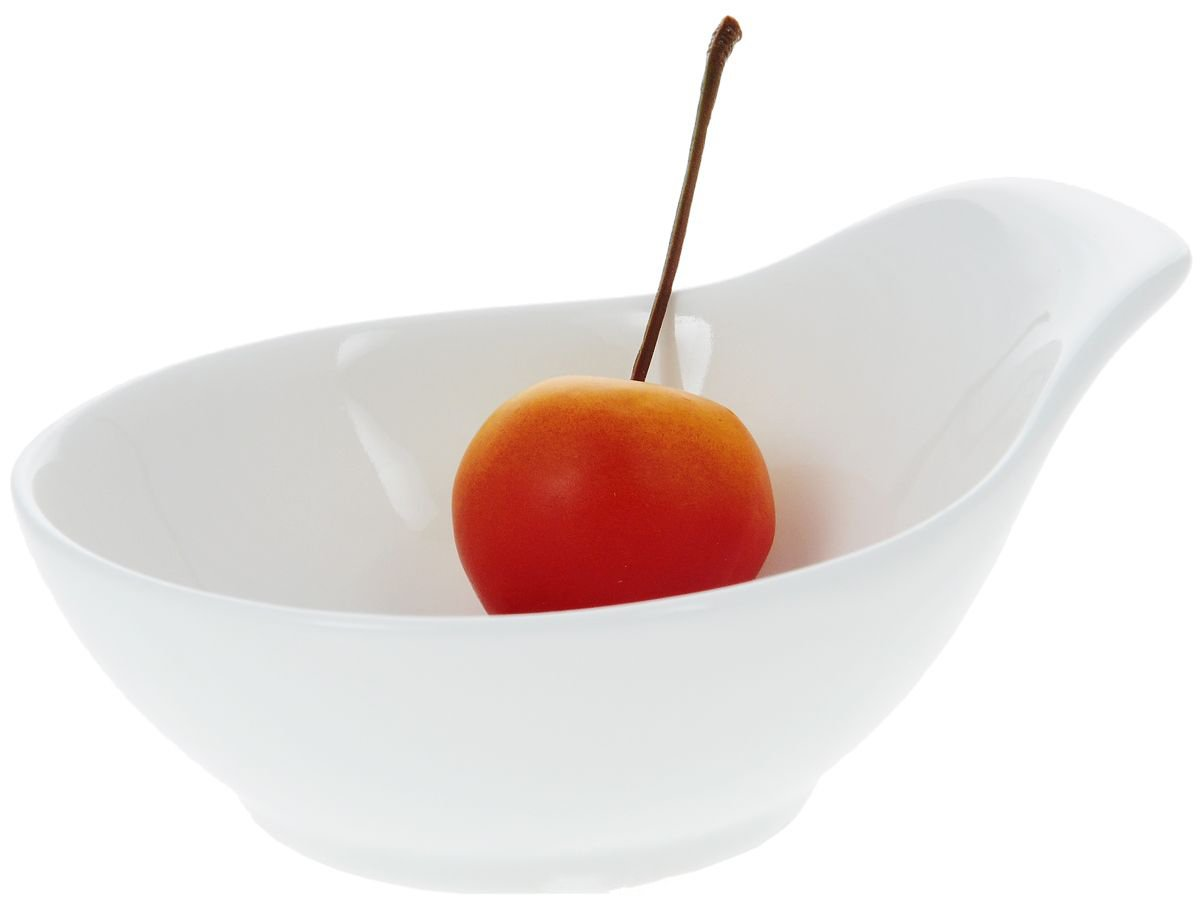 White Sauce Bowl 4" inch |3 Fl Oz | - Soup, Cereal, Salad, Pasta - Oven Safe, Dishwasher Safe, Microwave Safe - Made of Non-Toxic Healthy Porcelain, Goodies N Stuff