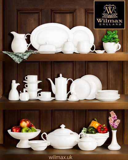 White Coffee Pot 22 Oz | 650 Ml - Professional-Grade Porcelain, Goodies N Stuff
