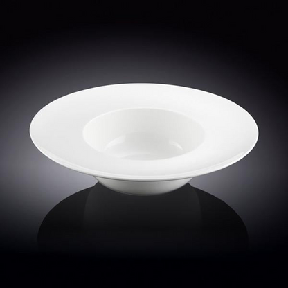 White Deep Plate 9 Inch - Fine Porcelain Dinnerware | Dishwasher and Microwave Safe, Goodies N Stuff