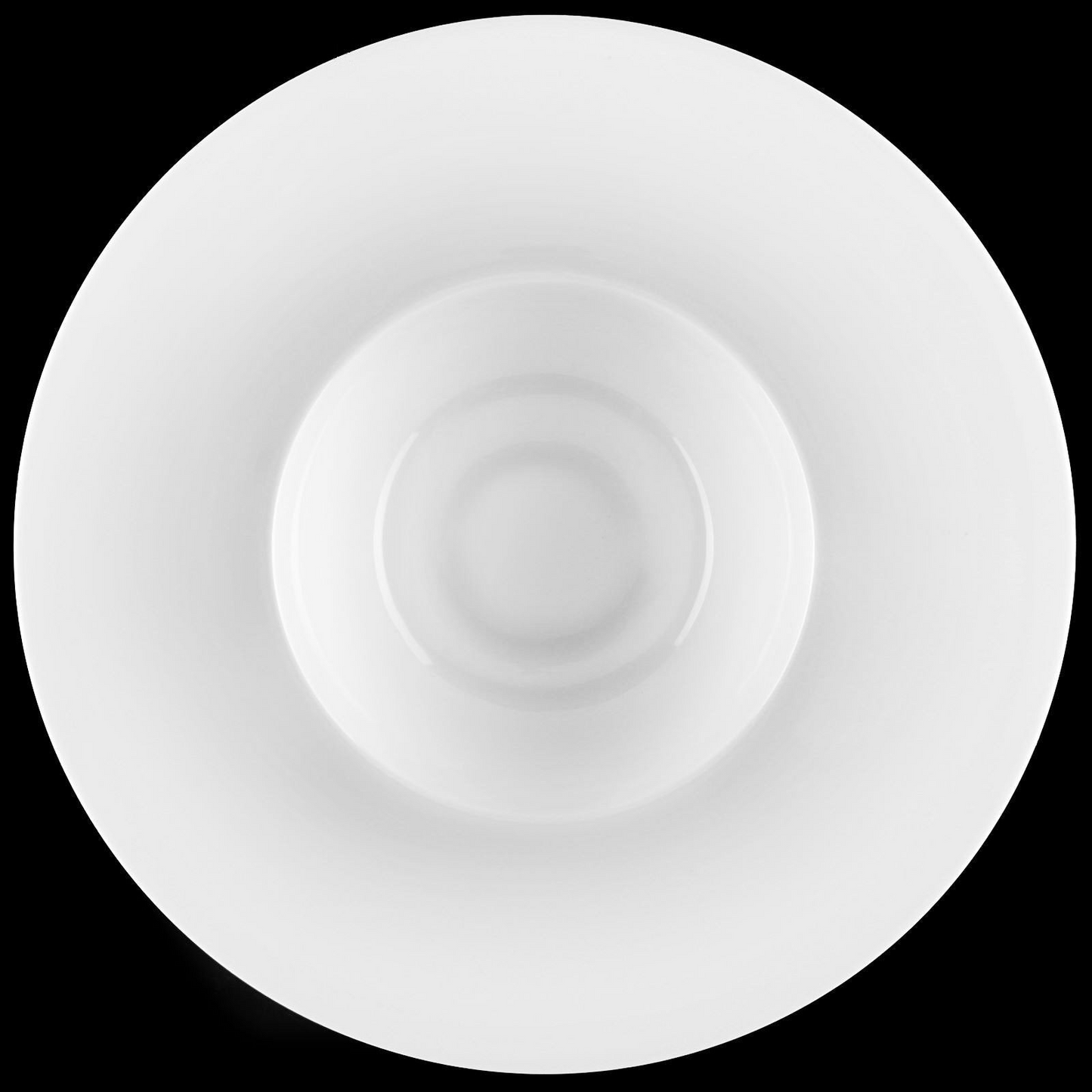 White Deep Plate 9 Inch - Fine Porcelain Dinnerware | Dishwasher and Microwave Safe, Goodies N Stuff