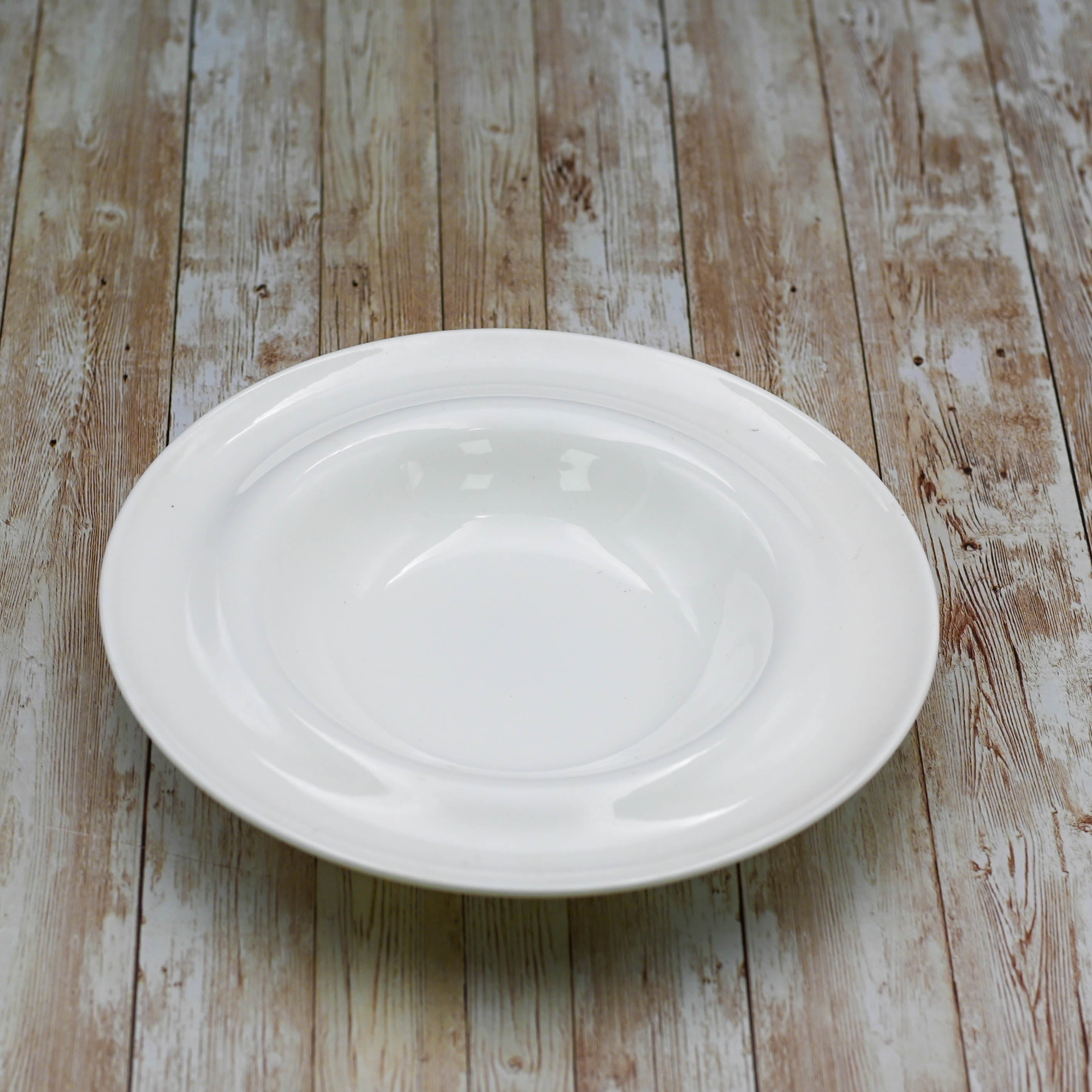 White Deep Soup Plate 10" inch | 14 Fl Oz | 400 Ml - Fine Collection by WILMAX, Goodies N Stuff