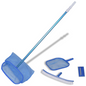 Pool Cleaning Set Brush 2 Leaf Skimmers 1 Telescopic Pole, 90505, Goodies N Stuff