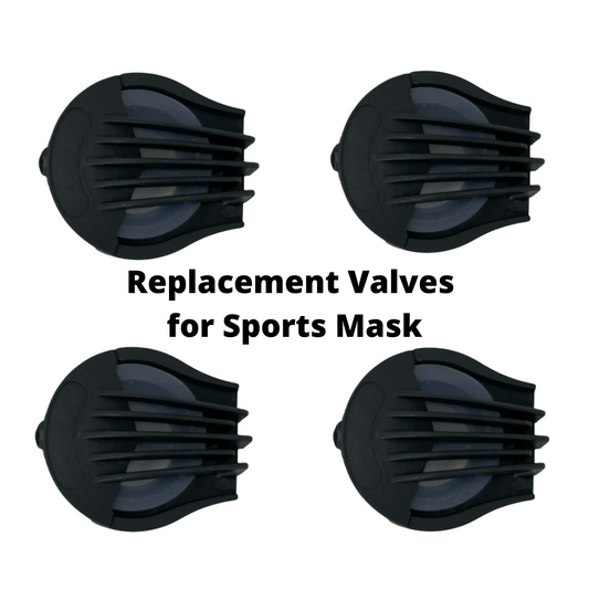 Replacement Discharge Valves for Sports Mask - Set of 4, Goodies N Stuff