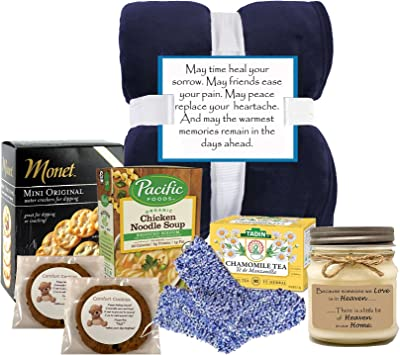 With Heartfelt Sympathy Gift Box - sympathy gift baskets - sympathy baskets - condolences gift basket for loss, Goodies N Stuff