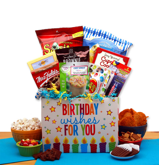 A Birthday Celebration Gift Box - Surprise Birthday Gift Basket, Goodies N Stuff