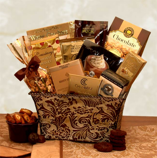 Savory Sophistication Gourmet Gift Basket - gourmet Gift Basket, Goodies N Stuff