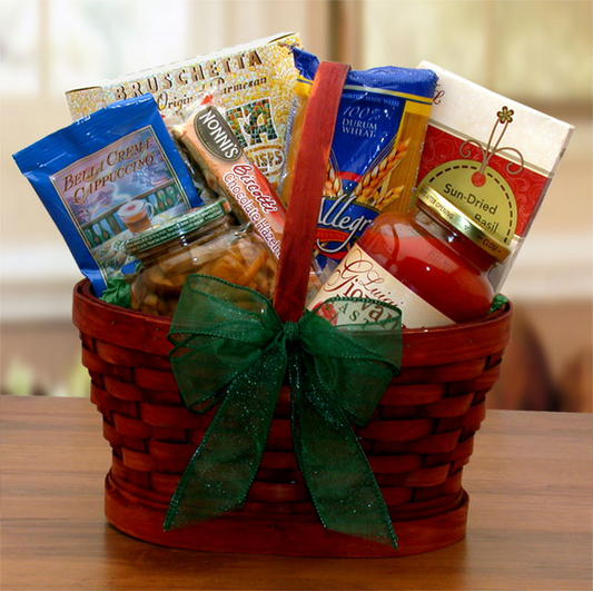 Mini Italian Dinner For Two Gift Basket - italian dinner gift basket, Goodies N Stuff