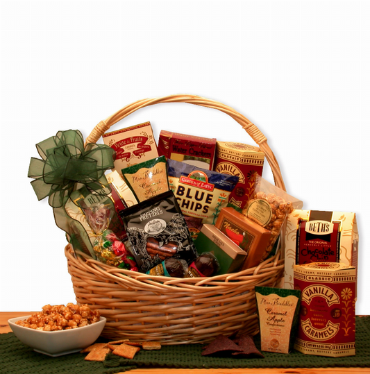 The Crowd Pleaser Snack Gift Basket- snack basket - snack gift basket, Goodies N Stuff