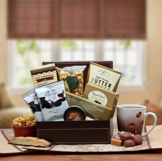 Coffee Break Gift Box - coffee gift basket, Goodies N Stuff