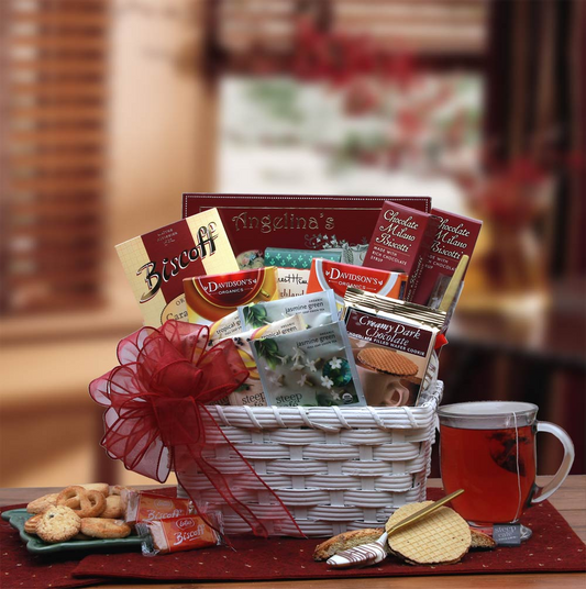 Tea Time Gift Basket - tea gift basket, Goodies N Stuff