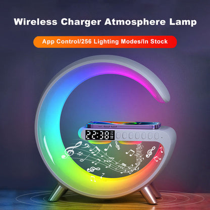 Bluetooth Speaker Wireless Charger Lamp, Goodies N Stuff