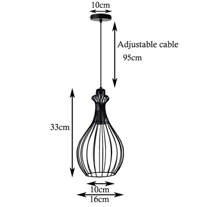 Ceiling Pendant Light Industrial Retro Vintage Pendant Black Color Lamp Shade Kitchen Lights~2572, Goodies N Stuff