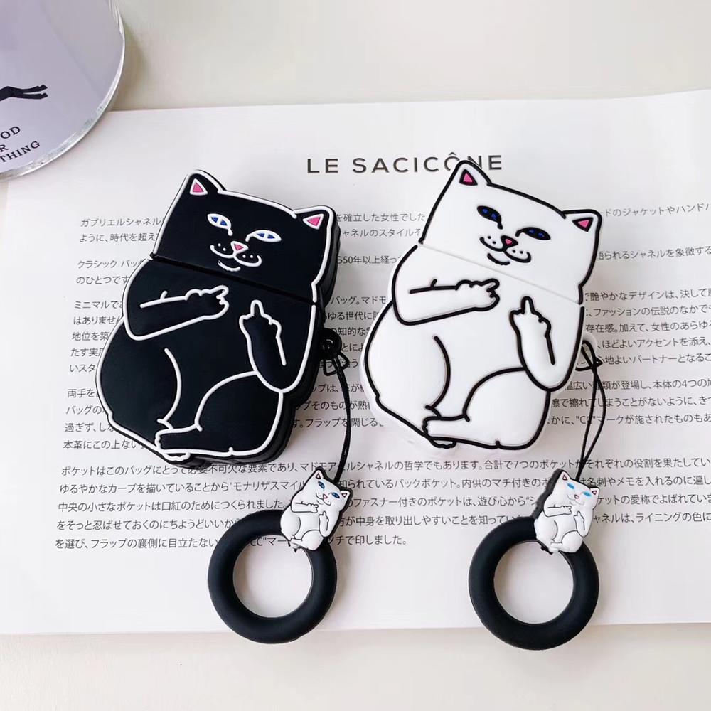 Cartoon Cat AirPods Case, Goodies N Stuff