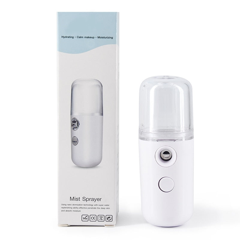 Nano Mist Facial Sprayer Beauty Instrument USB Face Steamer Moisturizing Beauty, Goodies N Stuff