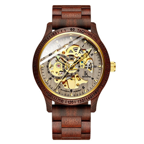Classic Wooden Men's Mechanical Watch, Goodies N Stuff